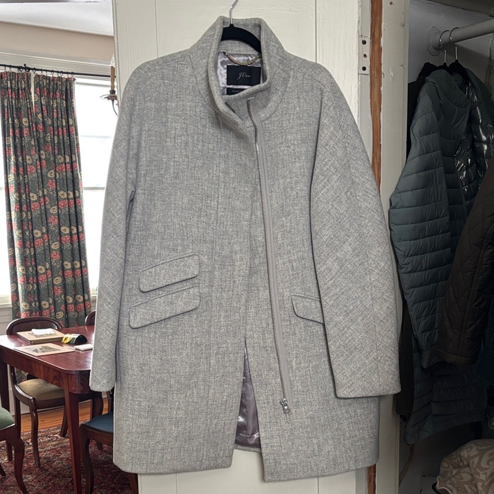 J. Crew Light Gray Wool Coat
